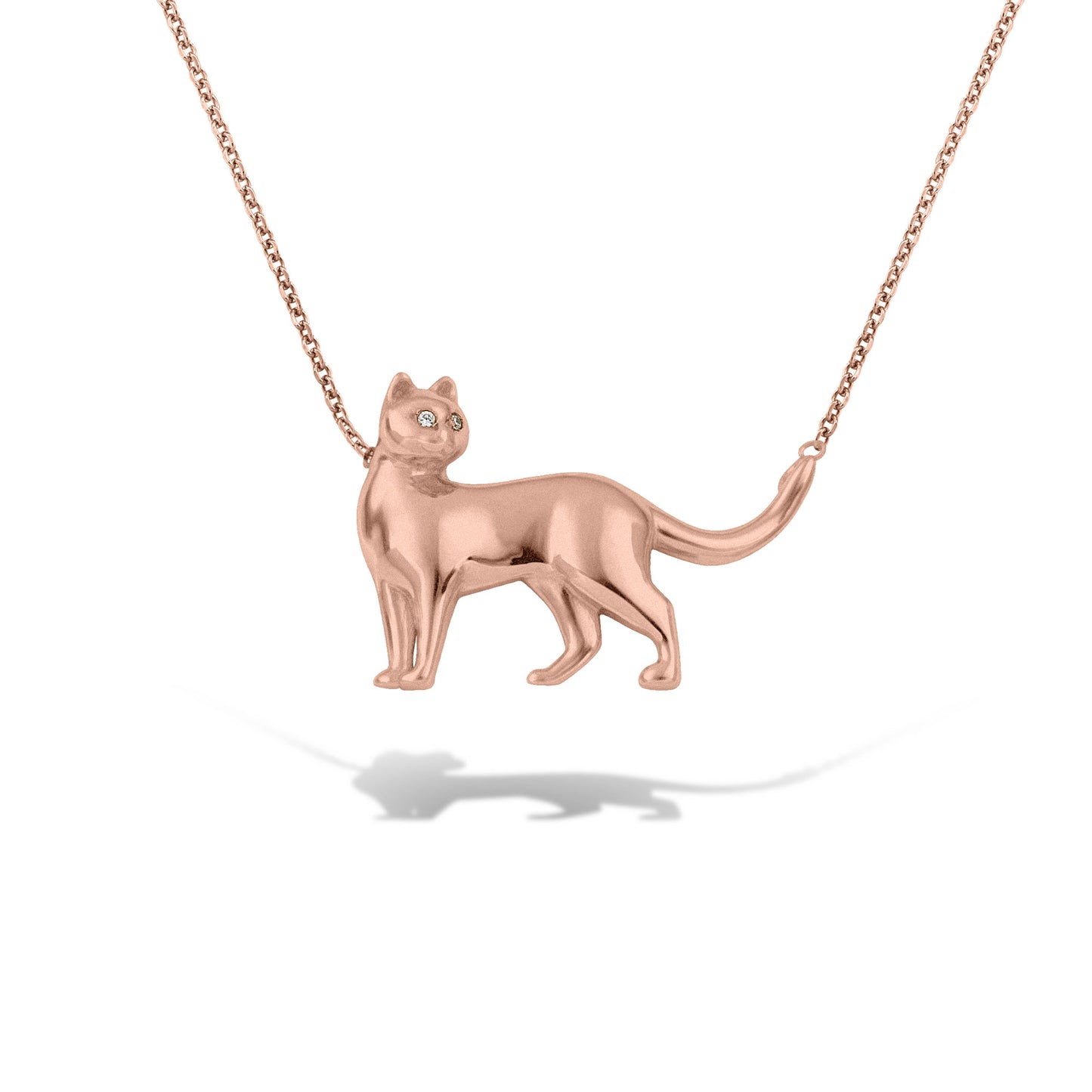 Χρυσό μενταγιόν ολόκληρο Γατάκι